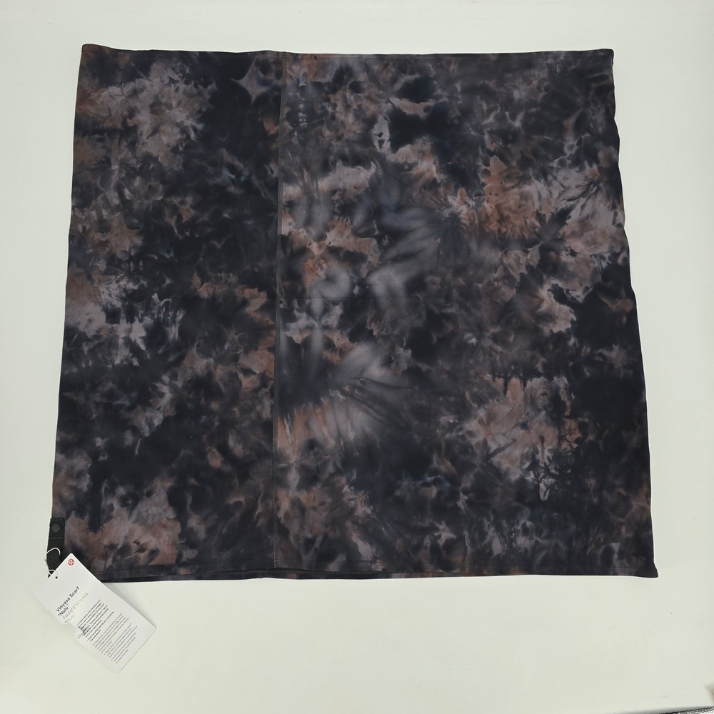 Lululemon Vinyasa Scarf Nulu Tie Dye Smoky Rose Black Convertible Wrap NWT - Picture 2 of 7